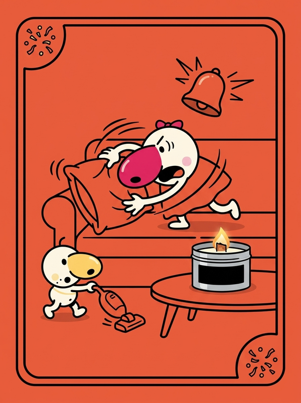 they're coming over playing card