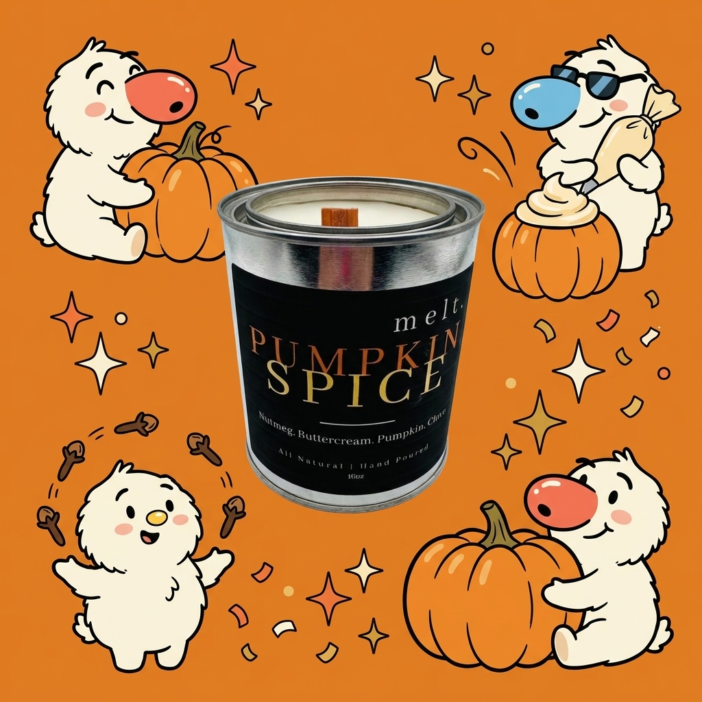 pumpkin spice — the sniffer family with the real candle