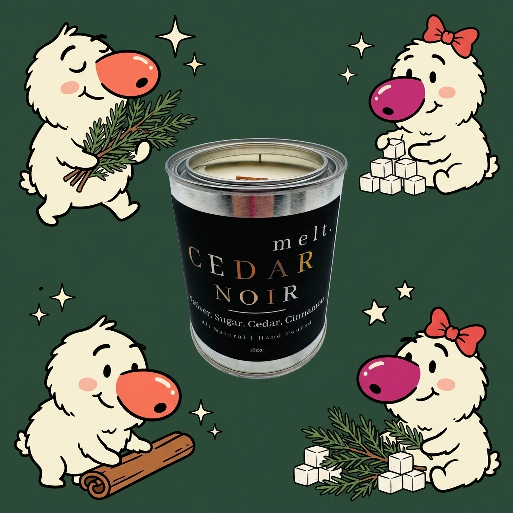 cedar noir — the sniffer family with the real candle