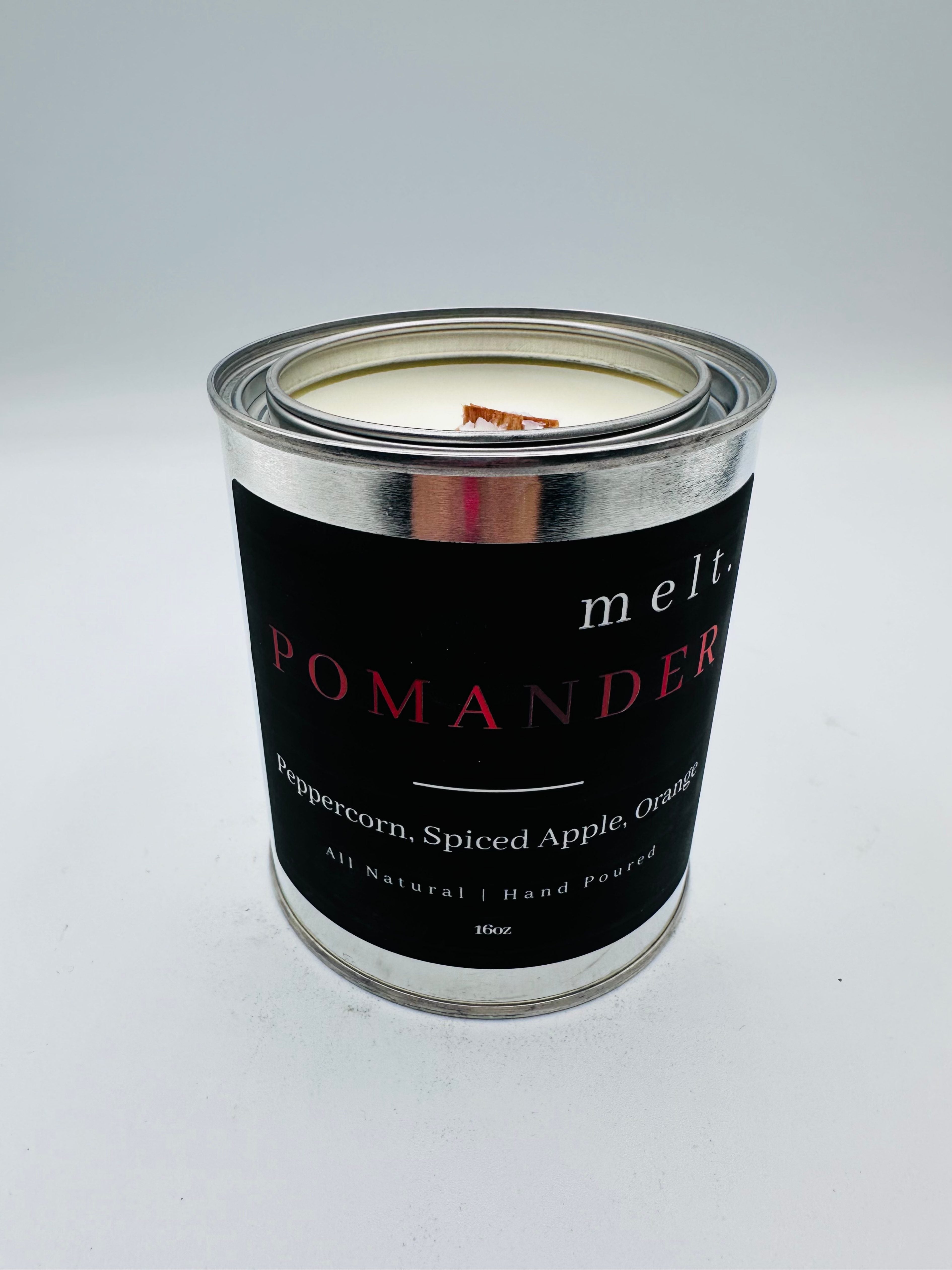 melt. pomander candle — peppercorn, spiced apple, orange